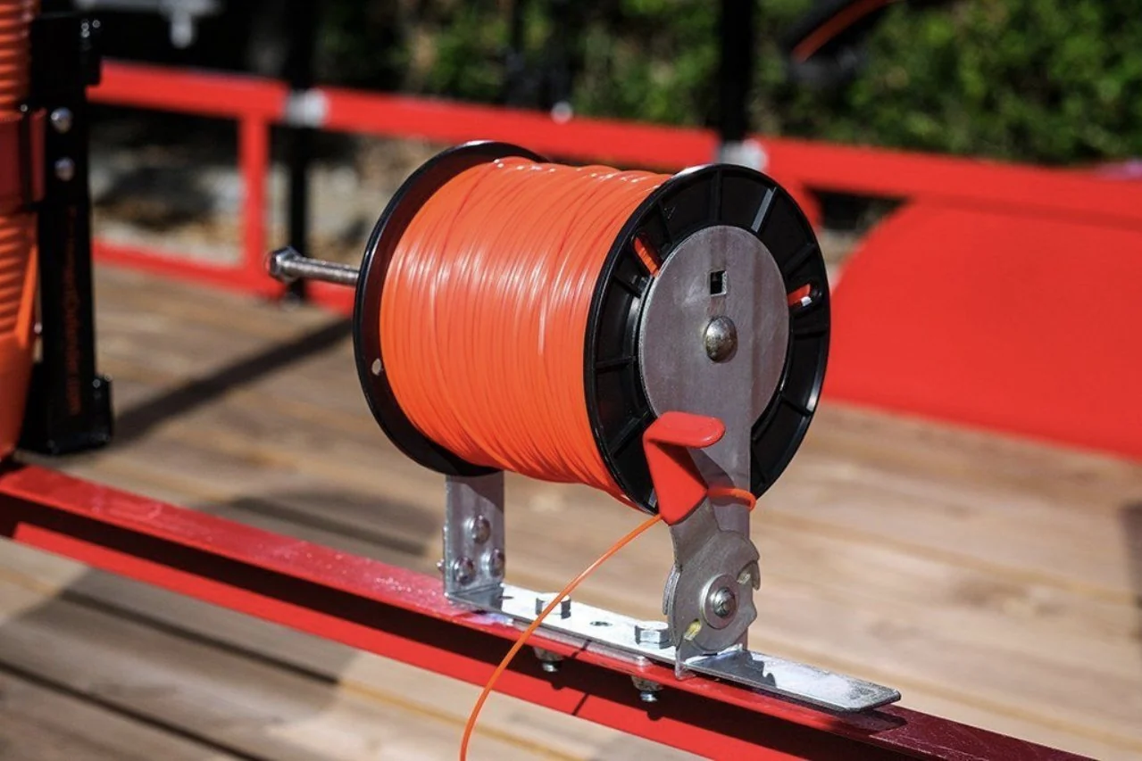 Equipment Defender Adjustable Line Spool Rack with Cutter - Image 3