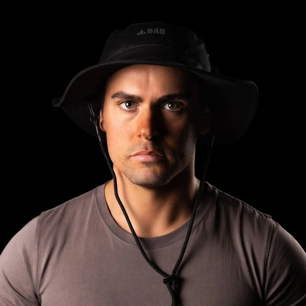 BAD SUN PROTECTION WIDE BRIM BLACK HAT - Image 3