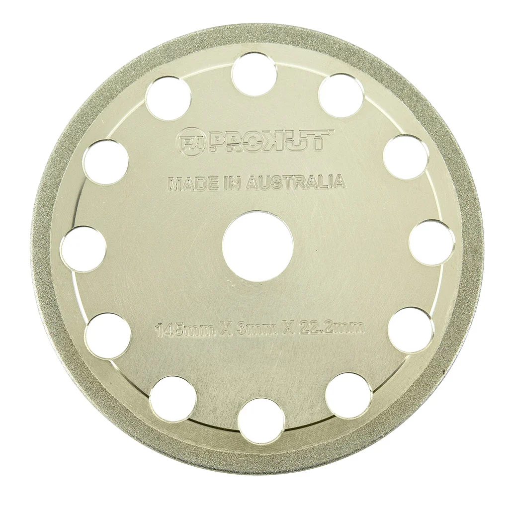 PROKUT DIAMOND GRINDING "D" WHEEL 145MM X 3MM X 22.2MM