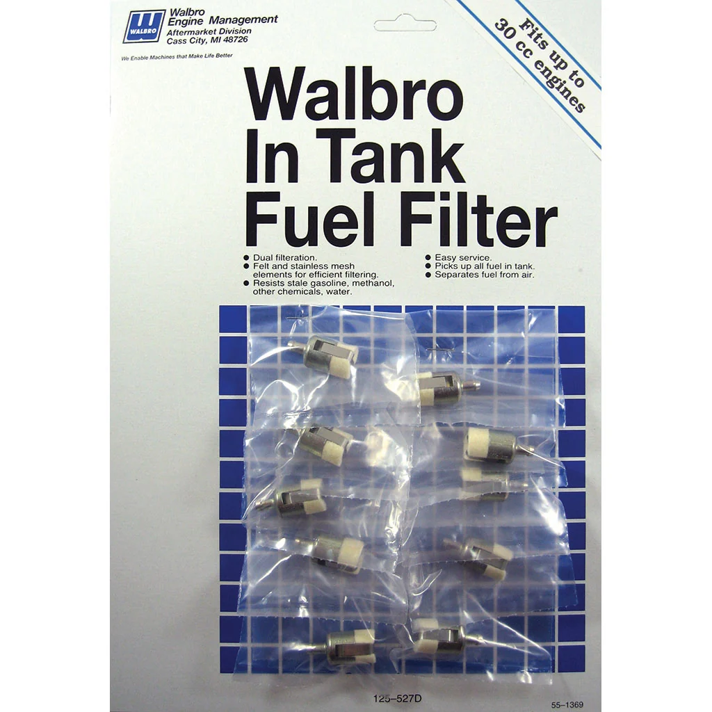 BOXED & CARDED GENUINE WALBRO SMALL IN TANK PICKUP FILTER