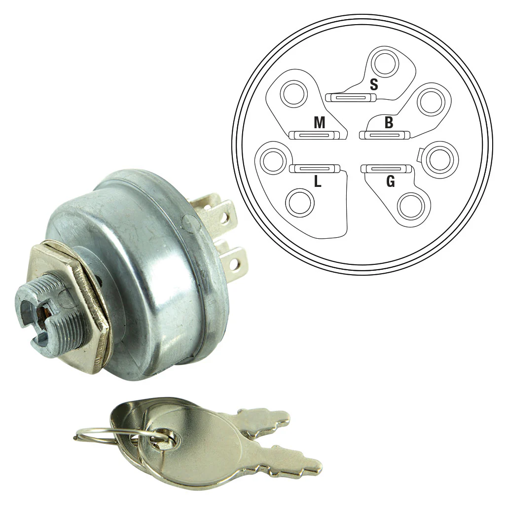IGNITION SWITCH MAGNETO TYPE 5 PINS SUITS SELECTED