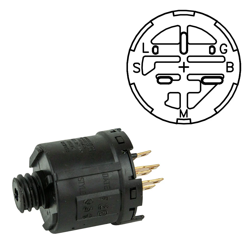IGNITION SWITCH REPLACES AL-KO 525315 & DELTA 6850-31